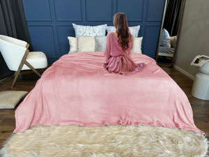 Blanket 160 x 200 Microfiber Solid Juana 09