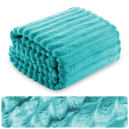 Blanket 200 x 220 Microfiber Stamped Stripes Nuvio 13