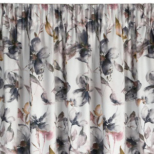 Curtain 140 x 270 Decorative Nika Tape White + Steel