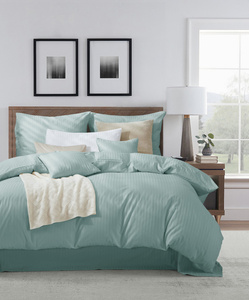 Bedding 160 x 200 3pc Cotton Adamash Sage