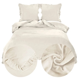 Bedding 200 x 220 3 pcs Microfiber Frill Erva 2814