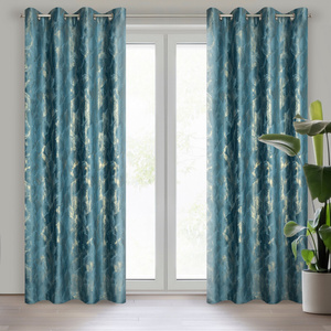 Curtain 140 x 250 Decorative Velvet Melody C.Turquoise