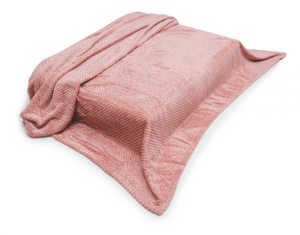 Microfiber Jacquard Blanket Amorro Uniform Quartz Pink 200x220