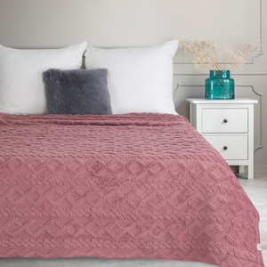 Blanket 200 x 220 Design Microfiber Braid Powder