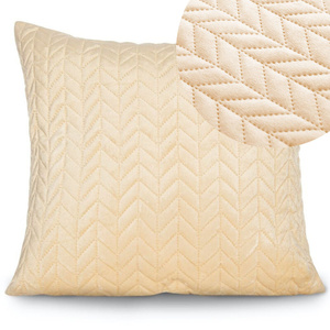 45 x 45 Decorative Velvet Moxie Pillowcase Beige