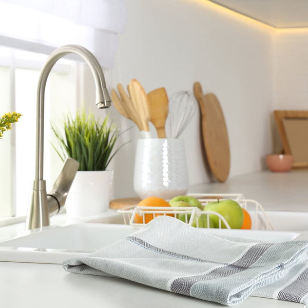 Kitchen Cloth 50 x 70 Cotton Olivia Ash1