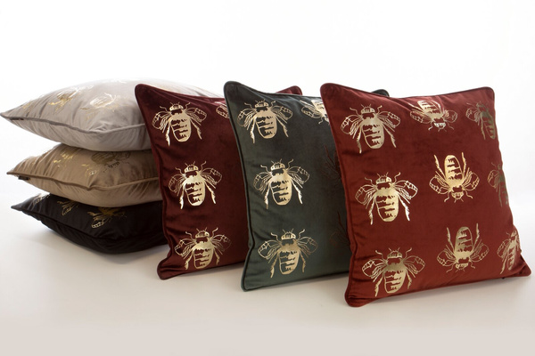 Poszewka 45 x 45 Dekoracyjna Velvet BLINK15 Bordowy
