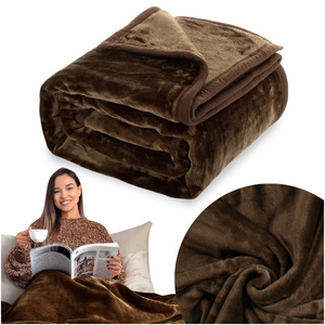 Blanket 160 x 200 Acrylic Solid Warm Yasemin 03