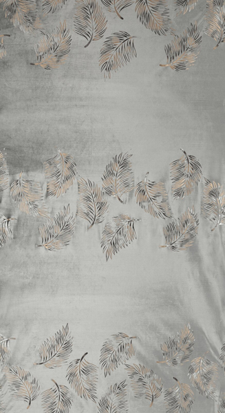 Zasłona 140 x 250 Welwet Przelotki Idalia Srebrny