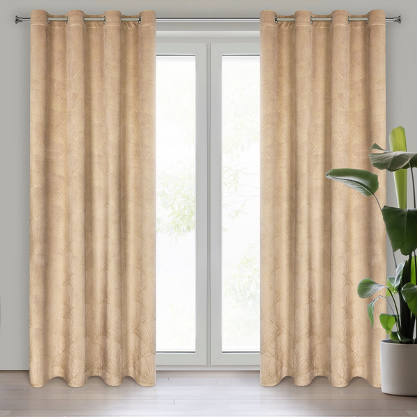 Zasłona Velvet Pierre Cardin Goja 140 x 250 Beż