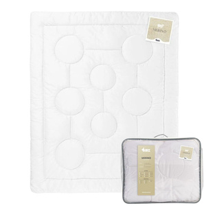 Kołdra 200 x 220 Ciepła Exclusive Merino Biel