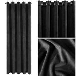 Curtain 140 x 250 Ready Decorative Villa1 Black