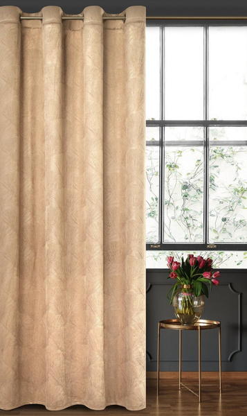 Zasłona Velvet Pierre Cardin Goja 140 x 250 Beż
