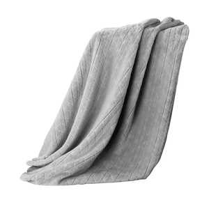 Blanket 150 x 200 Microfiber Design Cindy4 Silver