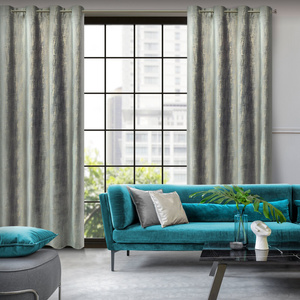 Curtain 140 x 250 Decorative Velvet Marsala Silver