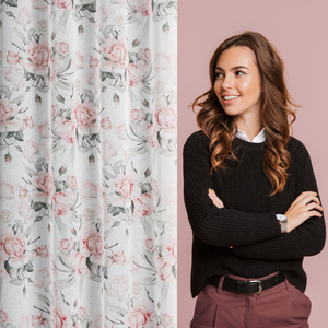 Curtain 140 x 270 Decorative Ellie Drawstrings B+Ró