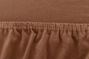 Jersey sheet with elastic 045_D Chocolate 140x200