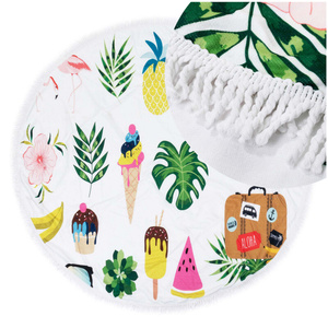 Towel Blanket 150 cm Round Beach Boho 15