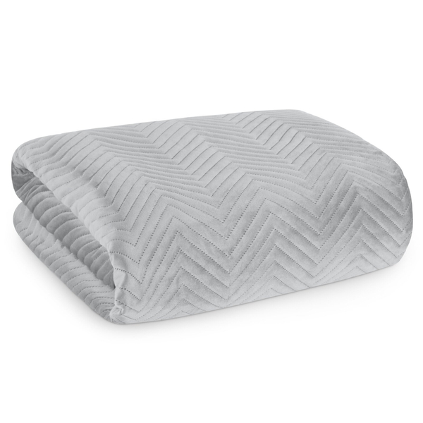 Sofia Silver Decorative Velour Bedspread 220 x 240
