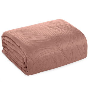 Bedspread 220 x 240 Quilted Velvet Luiz4 Pink