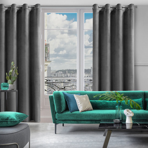 Zasłona 140 x 250 Dekoracyjna Velvet Rosa Grafit