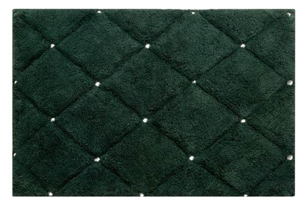 Cotton Carpet 60 x 90 Chic 2 Dark Green