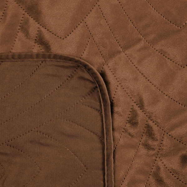 Narzuta 200 x 220 Pikowana Velvet Luiz6 Cegła