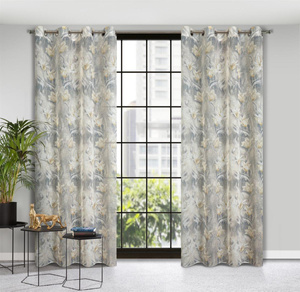 Zasłona 140 x 250 Dekoracyjna Przelotki Ola Srebrn