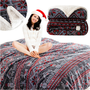 Koc 160 x 200 Mikrofibra Świąteczna Hayat 102