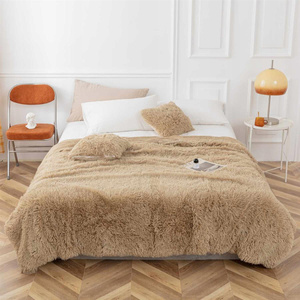 Blanket 200 x 220 Italian Fur Yeti Beige