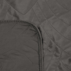 200 x 220 Quilted Velvet Luiz6 Graphite Bedspread