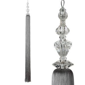 Decorative Cord for Curtains 100 x 8 Pola Silver