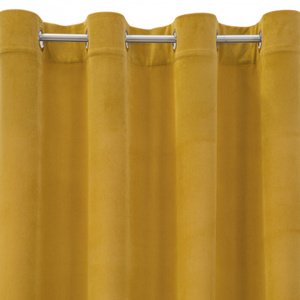 Curtain 140 x 250 Decorative Velvet Milo Mustard