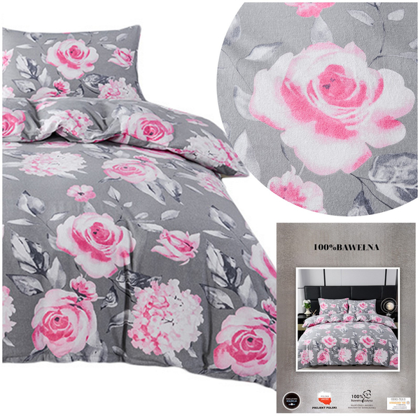 Pościel 140 x 200 2cz Flanela Bawełna Ann 18