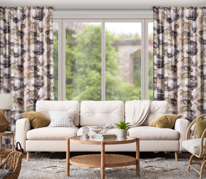 Zasłona 140 x 270 Dekoracyjna Velvet Lotos Beż+Zie