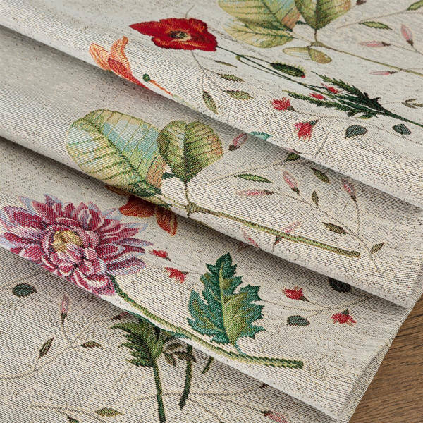 140 x 180 Decorative Tapestry Tablecloth 1239 Popie