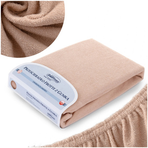 Terry sheet with elastic 020_D Beige 140x200