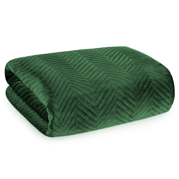 Narzuta 220 x 240 Dekoracyjna Welurowa Sofia C. Ziele