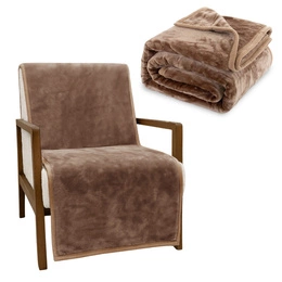 Koc 70 x 160 Akrylowy Jednolity Ciepły Yasemin 04