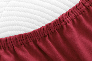 Jersey sheet with elastic 019_D Maroon 90x200