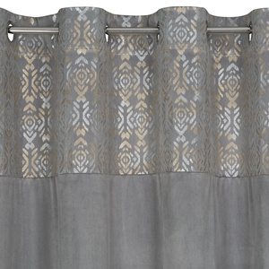 Curtain 140 x 250 Decorative Liza Steel+Gold