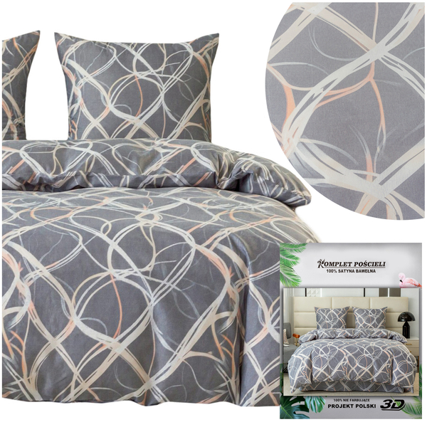 Pościel 160 x 200 4cz Satynowa Maria 3102