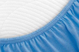 Jersey sheet with elastic 027_D Blue 60x120