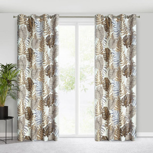 Curtain 140 x 250 Decorative Corfu Splits Brown