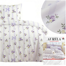 Pościel 140 x 200 2cz Satyna Bawełniana Aurela 02