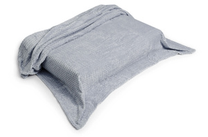 Blanket 200 x 220 Microfiber Embossed Zigzag Metal