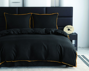 Bedding set 160 x 200 3 pcs Smooth with Lace Brandon 04