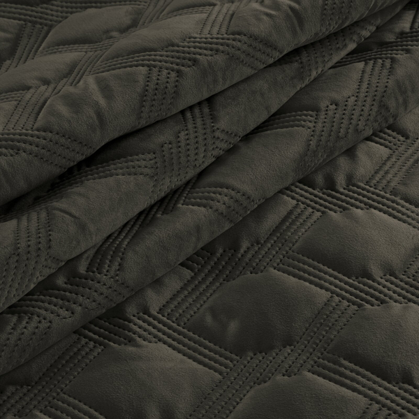 Narzuta 170 x 210 Pikowana Welurowa Sofia5 Stal