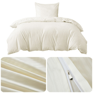 Bedding 140 x 200 2pc Cotton Adamash Ecru