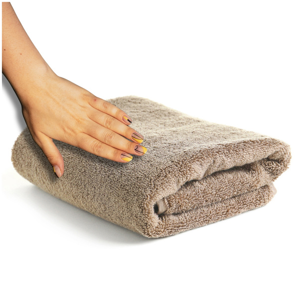 Ręcznik Otto 50 x 100 400 g/m2 Bawełniany Beżowy